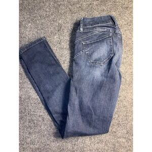 SOHO New York & Company Curve Creator Skinny Jeans Womens Petite 0 Blue Denim